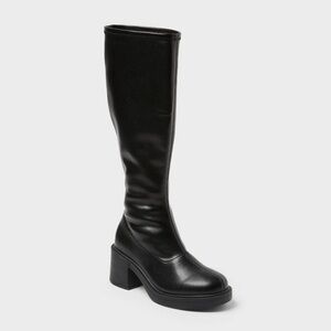 Danika Stretch Tall Combat Boots with Memory Foam Insole - Wild Fable™
Black